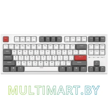 Клавиатура Royal Kludge RK-R87 RGB (белый, RK Red) картинка 2